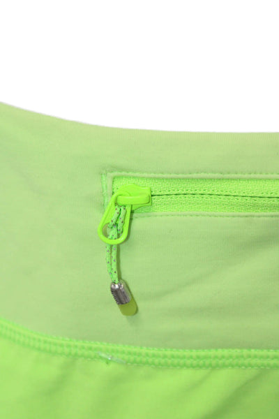 Lululemon Womens Green Nylon Blend Zip Solid Shorts Size 6XP