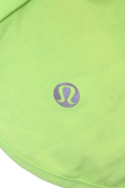 Lululemon Womens Green Nylon Blend Zip Solid Shorts Size 6XP