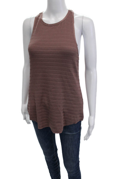 Nike Womens Basic Brown Sleeveless High Neck Tank Size M