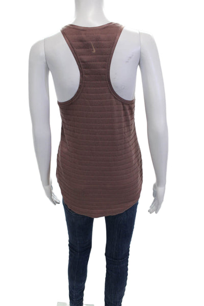 Nike Womens Basic Brown Sleeveless High Neck Tank Size M