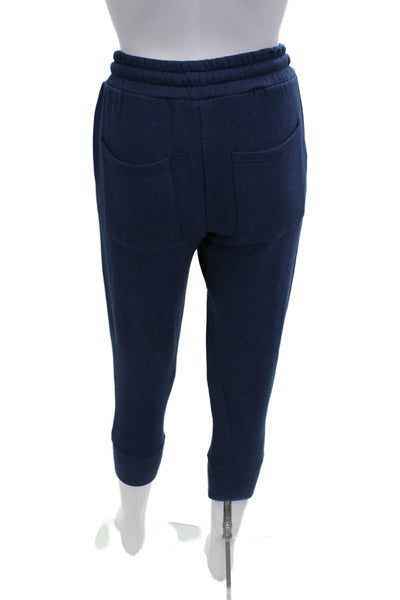 Chaser Womens Cotton Drawstring Cuff Ankle Jogger Sweatpants Blue Size XS