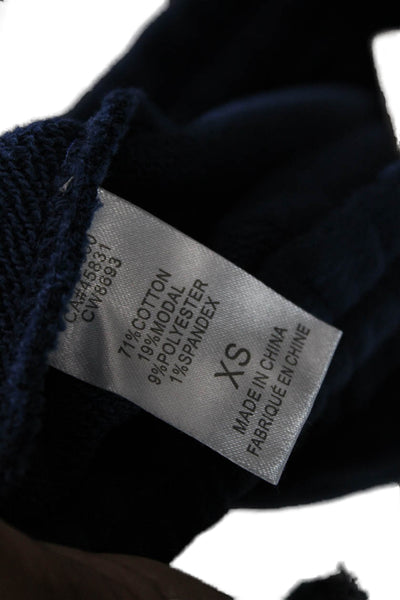 Chaser Womens Cotton Drawstring Cuff Ankle Jogger Sweatpants Blue Size XS