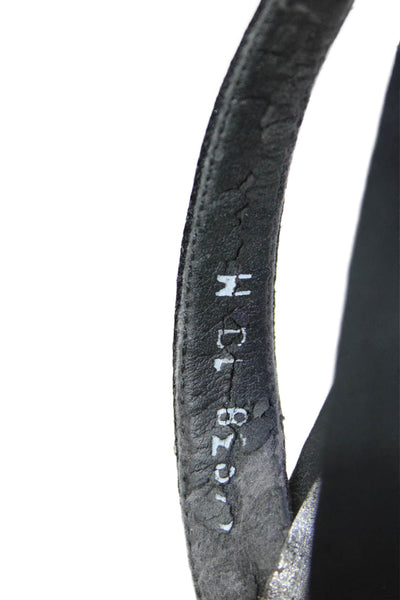 Stuart Weitzman Womens Stiletto Satin Slingback Sandals Black Size 10M