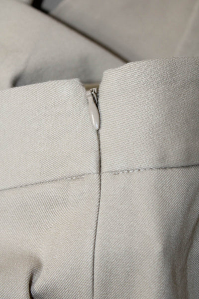 J Crew Womens Petite Cropped Ankle Chino Beige Zip Size S