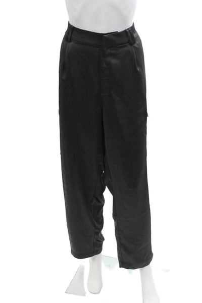 Paige Black Label Women Cargo Dress Pants Black Size 12