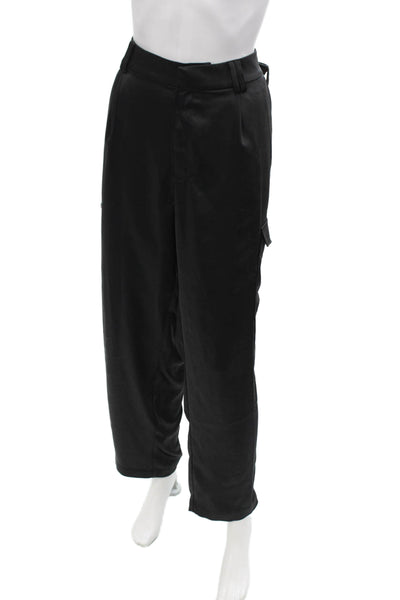 Paige Black Label Women Cargo Dress Pants Black Size 12
