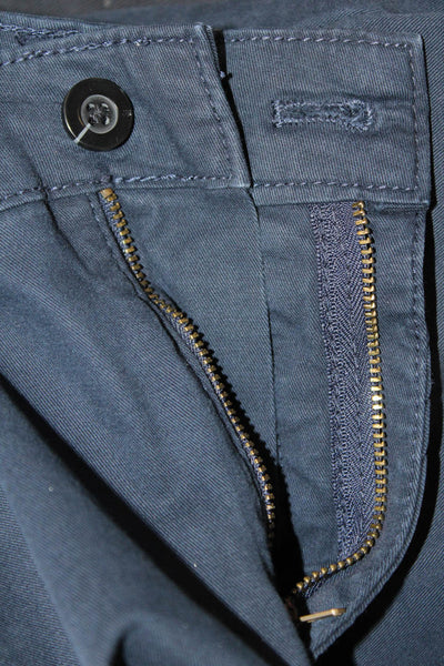 Zara Mens Ankle Chino Dark Blue Cotton Button Size 30