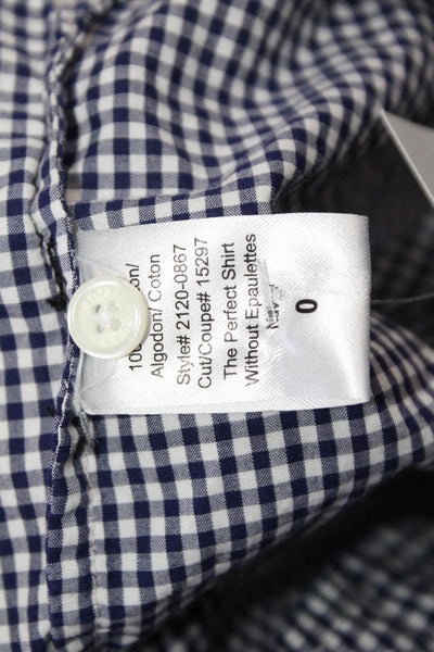 Current/Elliott Women Check Button Up Shirt Cotton Long Sleeve Size 0