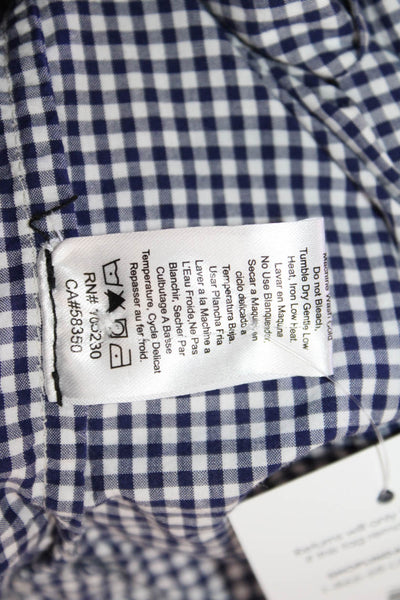 Current/Elliott Women Check Button Up Shirt Cotton Long Sleeve Size 0