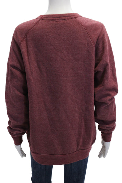 American Colors by Alex Lehr Women Pullover Sweatshirt Red Size L