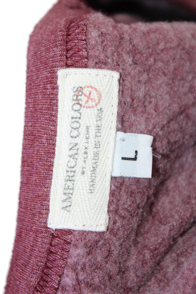 American Colors by Alex Lehr Women Pullover Sweatshirt Red Size L