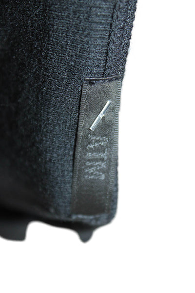 ATM Women Basic Black Long Sleeve Round Neck MicroModal Jumpsuit Size XS