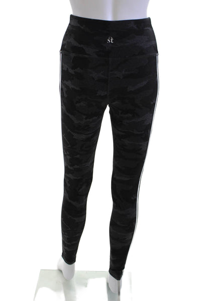 Strut This Women Black Camo Ankle Jeggings Size One Size