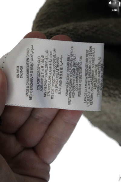 BCBGMAXAZRIA Women Pullover Sweater Brown Long Sleeve Round Neck Size XS