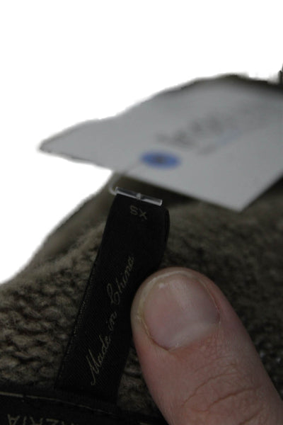 BCBGMAXAZRIA Women Pullover Sweater Brown Long Sleeve Round Neck Size XS