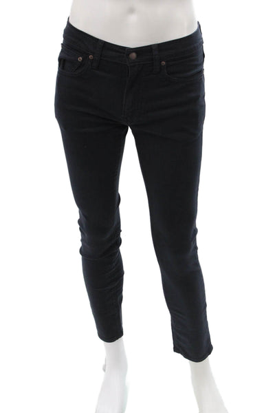 J Crew Mens Dark Blue Ankle Skinny Jeans Button Fly 28 Inseam Size 30