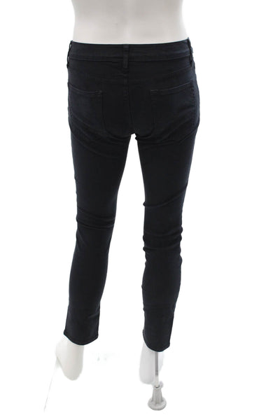 J Crew Mens Dark Blue Ankle Skinny Jeans Button Fly 28 Inseam Size 30