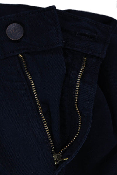 J Crew Mens Dark Blue Ankle Skinny Jeans Button Fly 28 Inseam Size 30