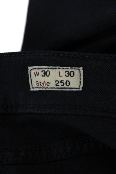 J Crew Mens Dark Blue Ankle Skinny Jeans Button Fly 28 Inseam Size 30