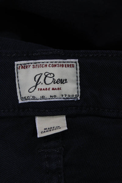 J Crew Mens Dark Blue Ankle Skinny Jeans Button Fly 28 Inseam Size 30