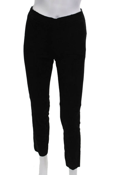 Stouls Women Ankle Cropped Lamb Leather Pants Black Size XS