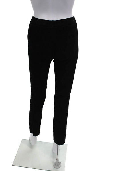 Stouls Women Ankle Cropped Lamb Leather Pants Black Size XS