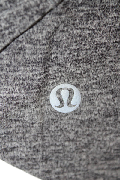 Lululemon Women Black Nylon Blend Zip Sports Shorts Size 6
