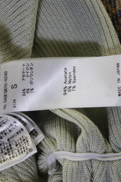 Moussy Womens Cropped Camisole V Neck Beige Top Size S