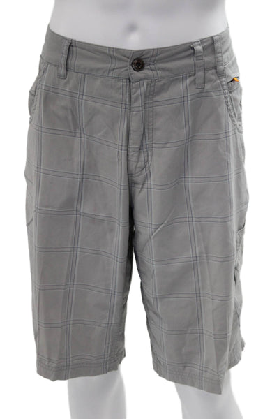 Lululemon Mens Gray Check Bermuda Cargo Shorts Size L