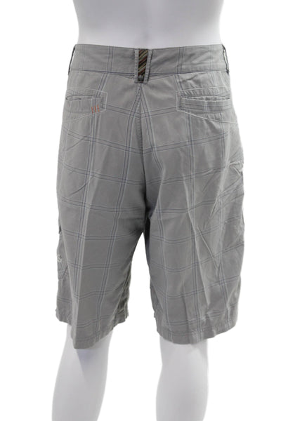 Lululemon Mens Gray Check Bermuda Cargo Shorts Size L