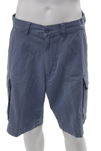 Polo Ralph Lauren Mens Cargo Chino Shorts Blue Cotton Size 34