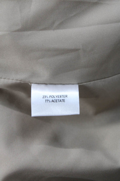 Sylc Women Beige Collared Button Long Sleeve Solid Blazer Size XS