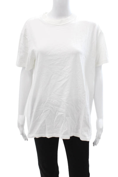 TNA Unisex T-Shirt White Cotton Crew Neck Short Sleeve Size S