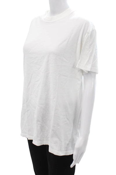 TNA Unisex T-Shirt White Cotton Crew Neck Short Sleeve Size S
