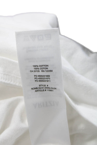 TNA Unisex T-Shirt White Cotton Crew Neck Short Sleeve Size S