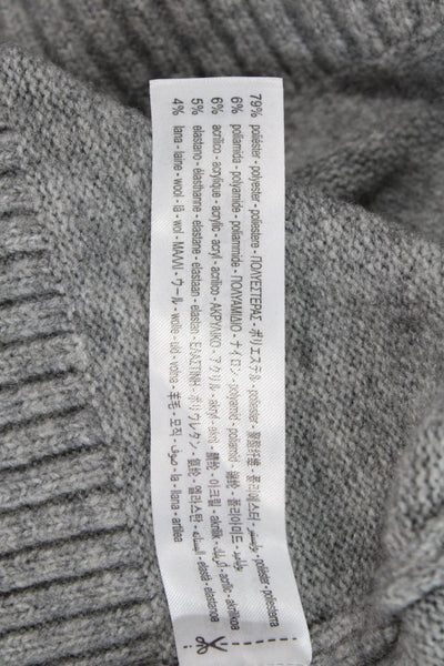 Zara Womens Pullover Sweater Gray Crew Neck Long Sleeve Size S