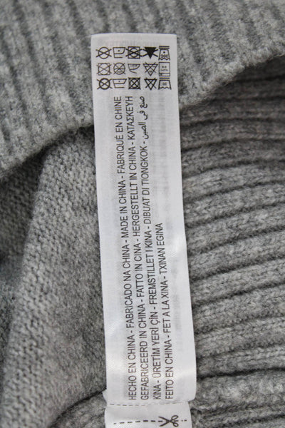 Zara Womens Pullover Sweater Gray Crew Neck Long Sleeve Size S