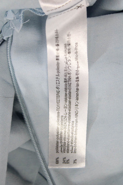 Zara Womens Mini Pleated Skirt Light Blue Size S