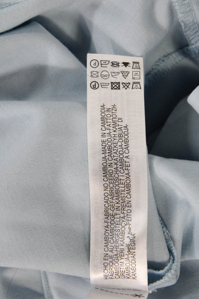 Zara Womens Mini Pleated Skirt Light Blue Size S