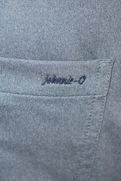 Johnnie-o Mens Dress Pants Blue Button 100% Polyester 30 Inseam Size 35