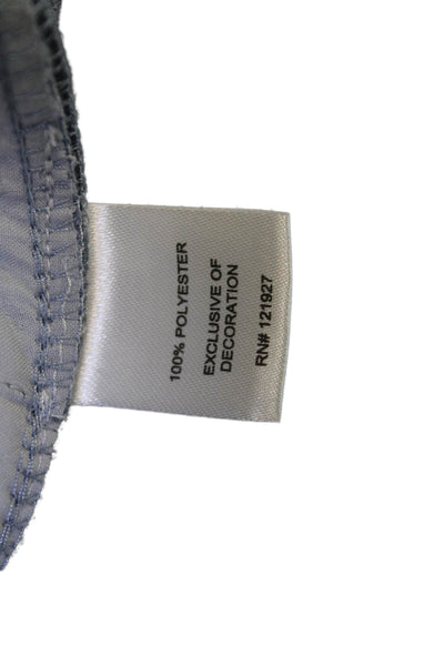 Johnnie-o Mens Dress Pants Blue Button 100% Polyester 30 Inseam Size 35