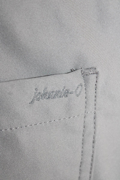 Johnnie-o Mens Gray Chinos 100% Polyester Classic Size 35