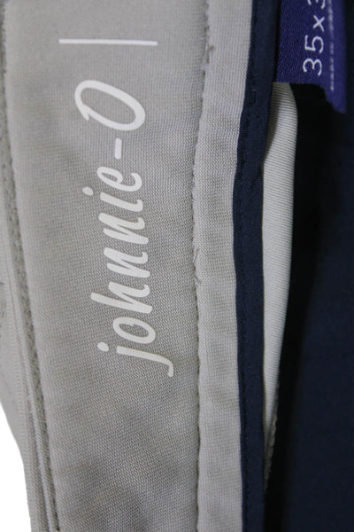 Johnnie-o Mens Gray Chinos 100% Polyester Classic Size 35