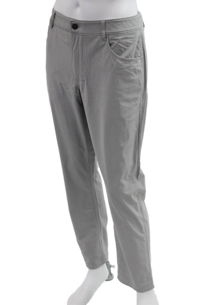 Johnnie-o Mens Gray Chino Pants Polyester Button Closure Size 35