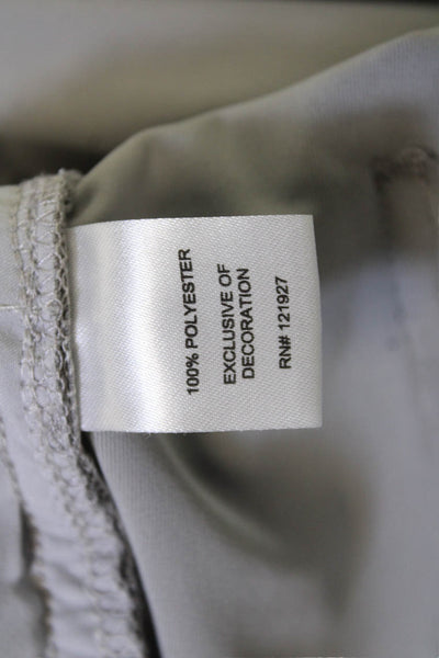 Johnnie-o Mens Gray Chino Pants Polyester Button Closure Size 35