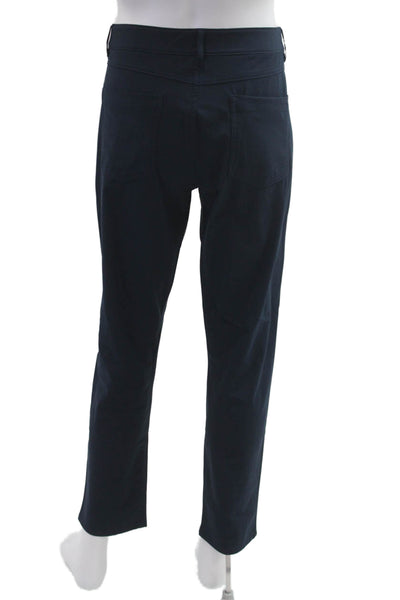 Johnnie-o Mens Dark Blue Polyester Pants Button Closure Size 35