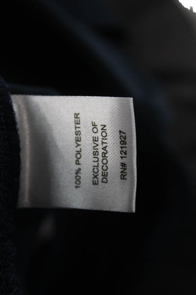 Johnnie-o Mens Dress Pants Dark Blue Button Solid Polyester Size 35