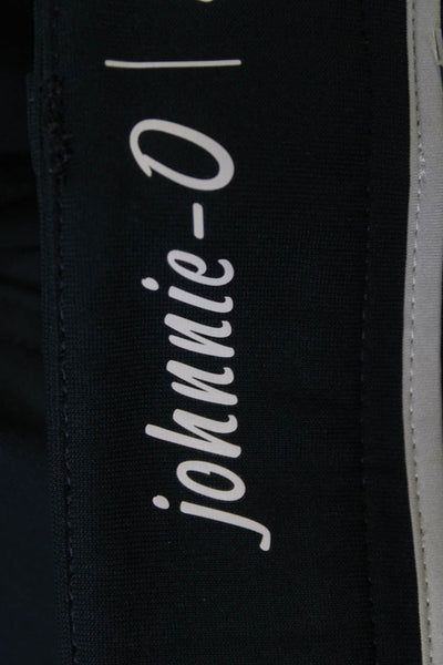 Johnnie-o Mens Dark Blue Cropped Polyester Pants Size 35