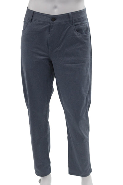 Johnnie-o Mens Chino Khakis Pants Blue Polyester Button Size 35