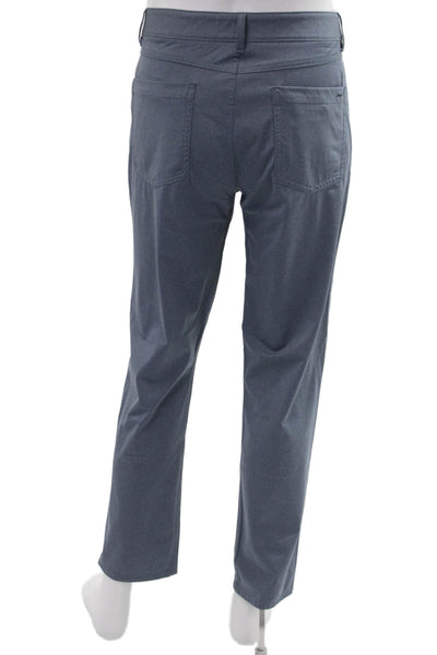 Johnnie-o Mens Chino Khakis Pants Blue Polyester Button Size 35